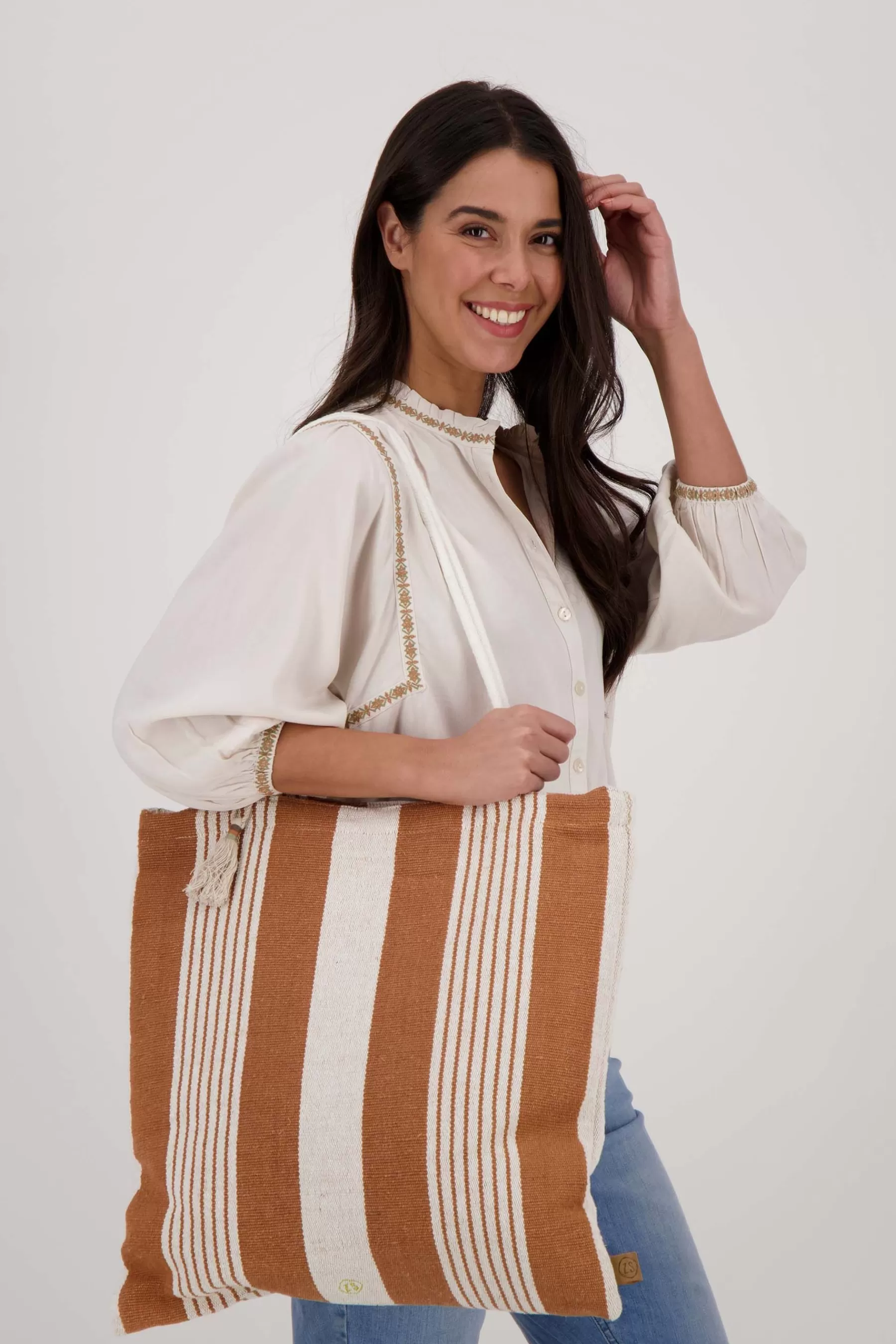 Fashion gestreepte tas Schoudertassen & Handtassen
