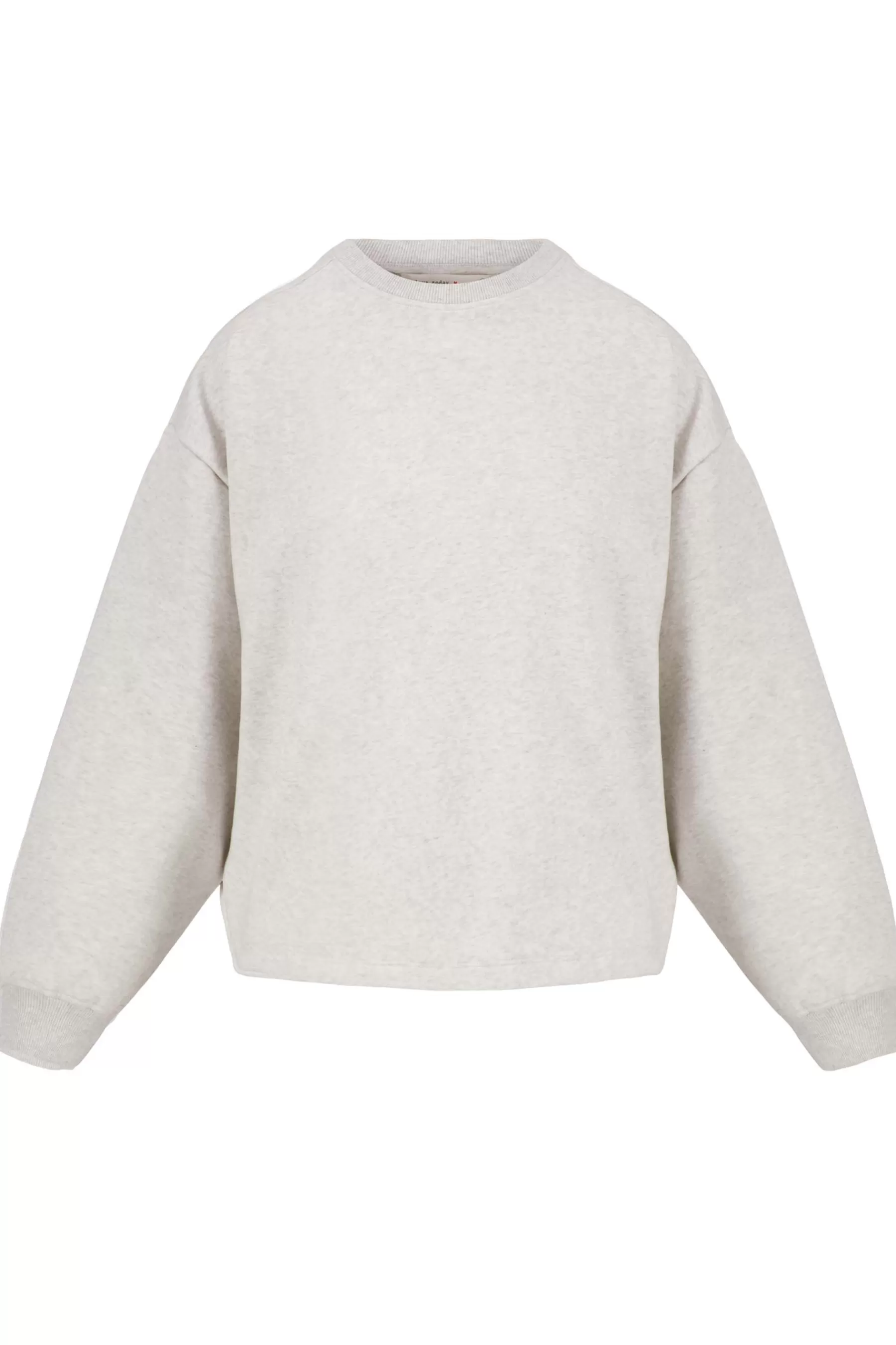 New sweater met tekst grijs melee Truien
