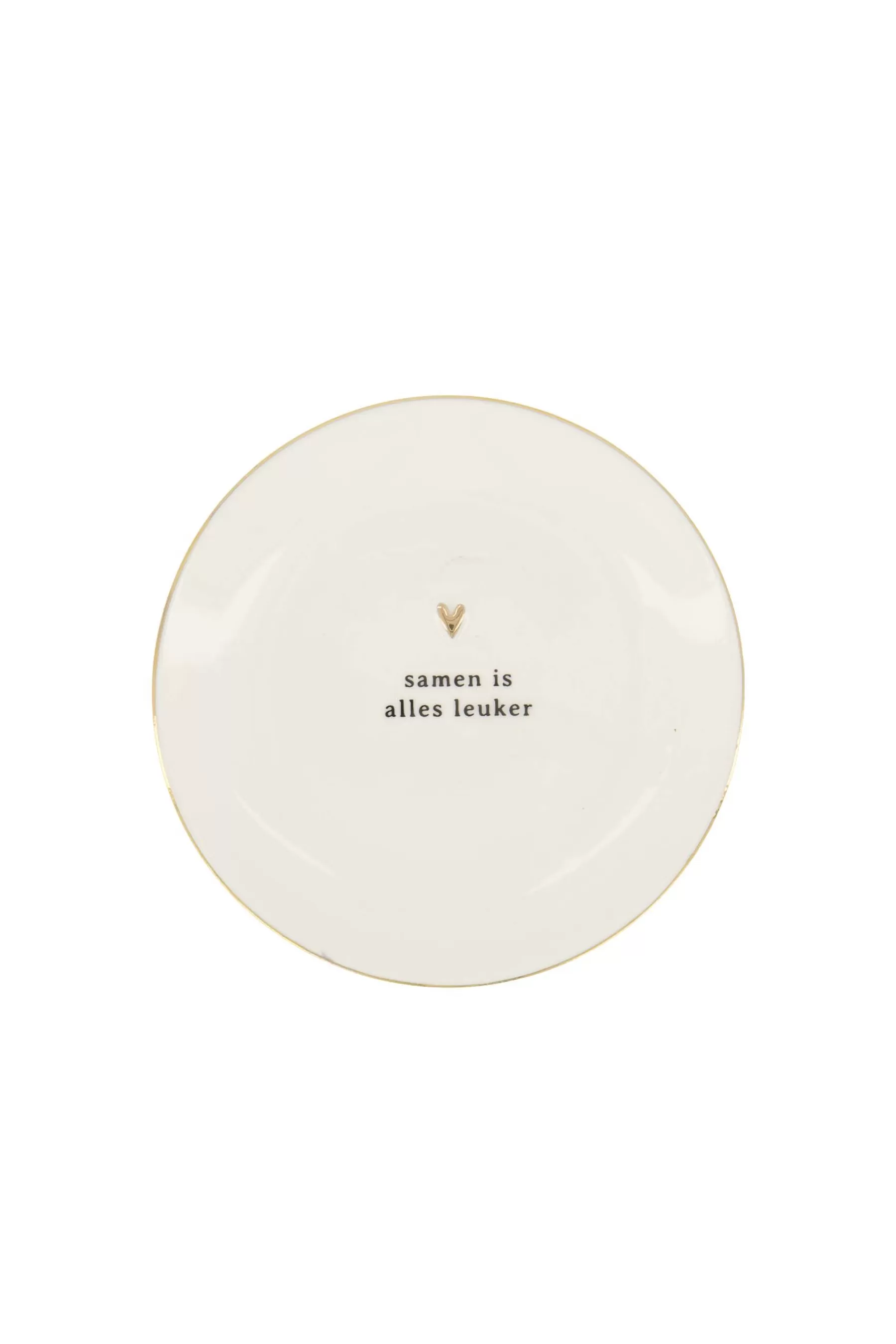 Store wandbordje goud hartje samen is alles leuker Overige Woonaccessoires